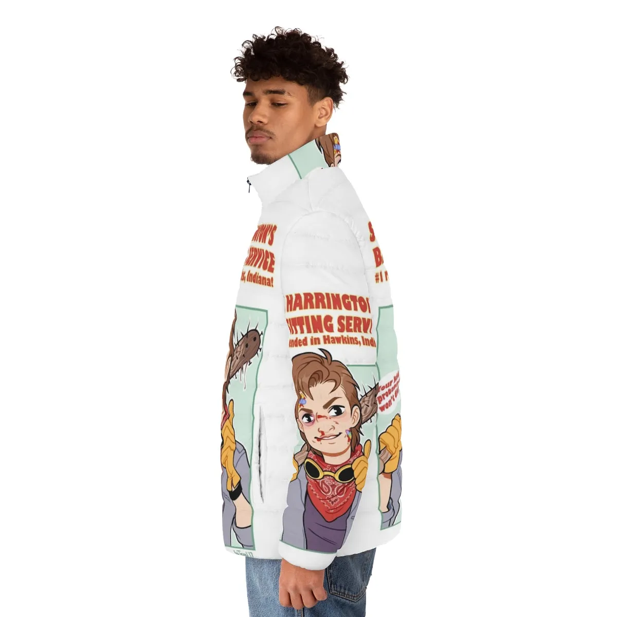 '80s-Inspired Steve Harrington Puffer Jacket: Babysitting in Style