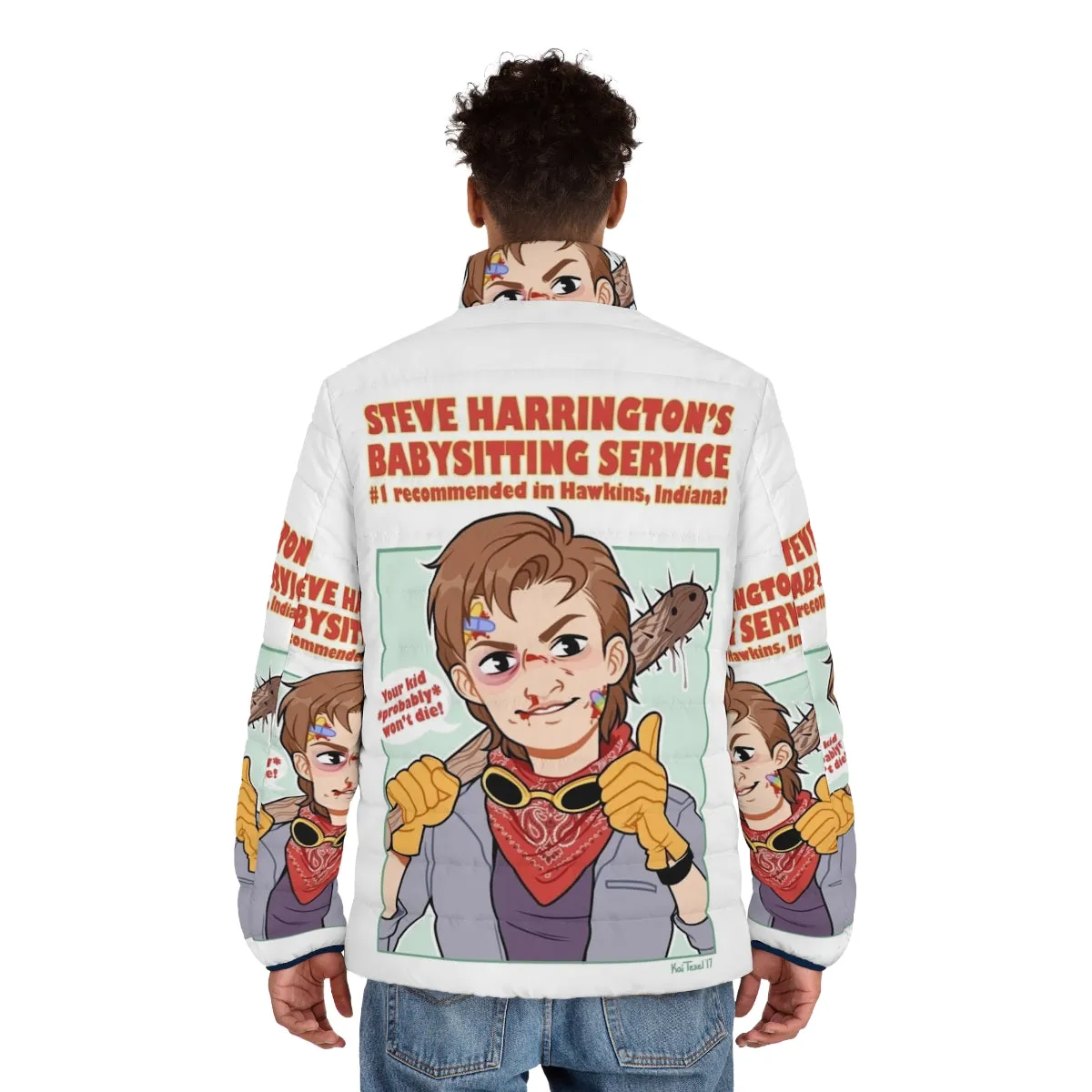 '80s-Inspired Steve Harrington Puffer Jacket: Babysitting in Style