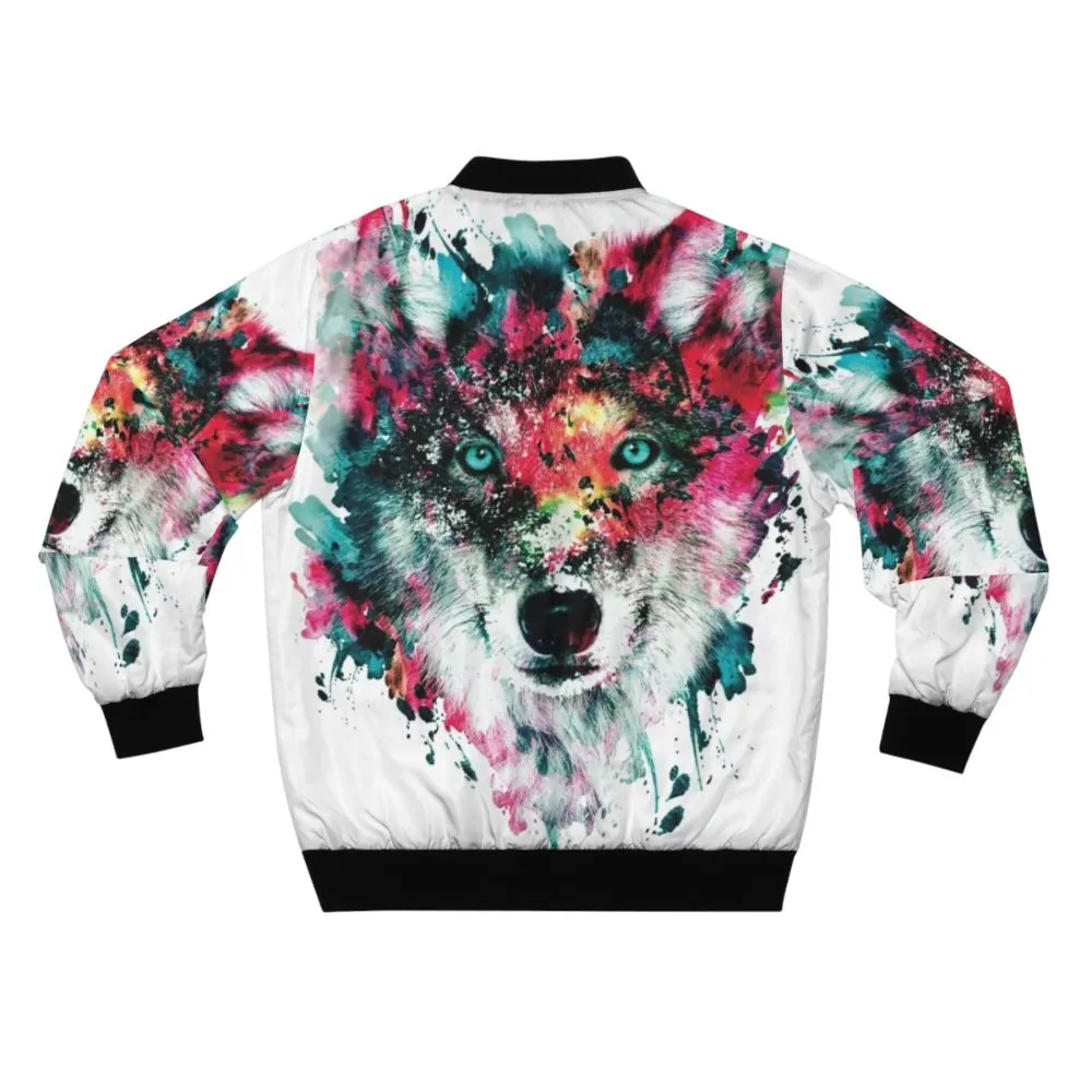 Abstract Wolf II Bomber Jacket