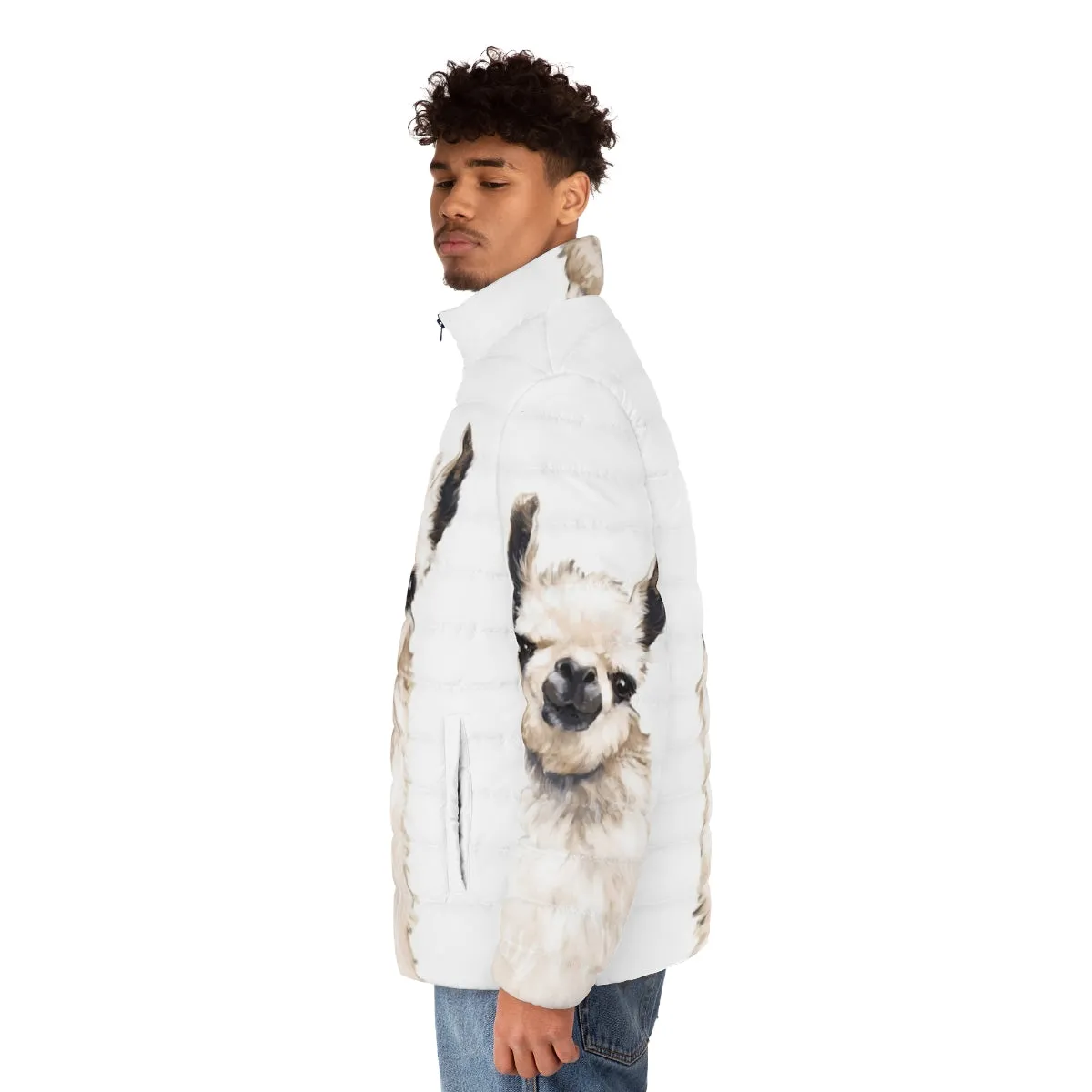 Adorable Llama Puffer Jacket - Warm and Cozy Winter Coat