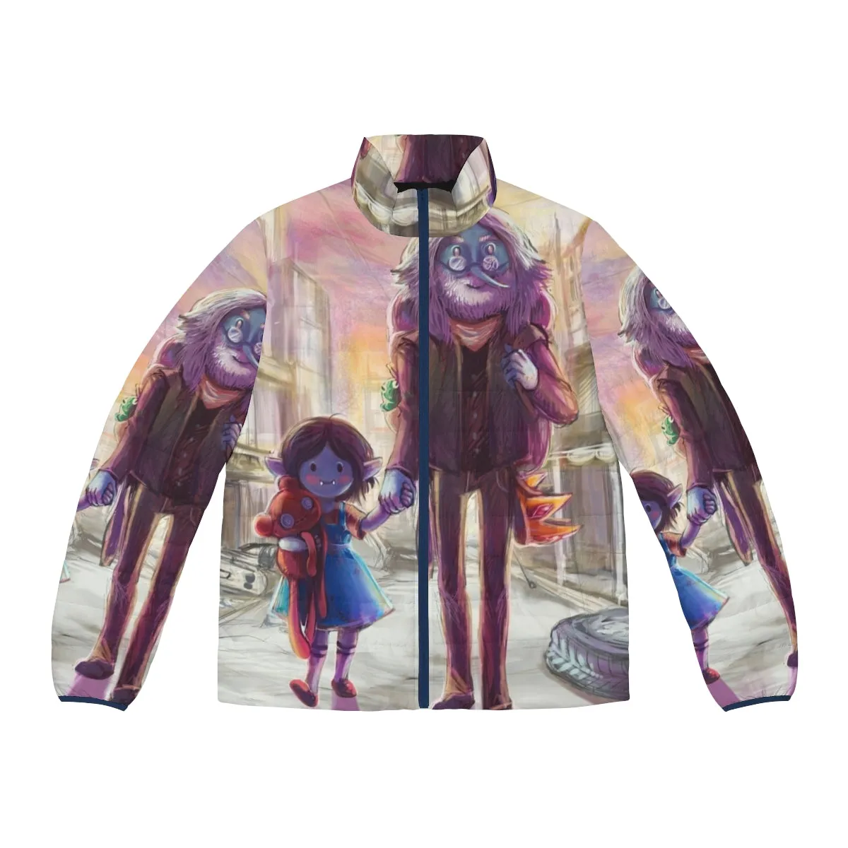 Adventure Time Puffer Jacket - Cozy Fanart Inspired by Marceline and Simon