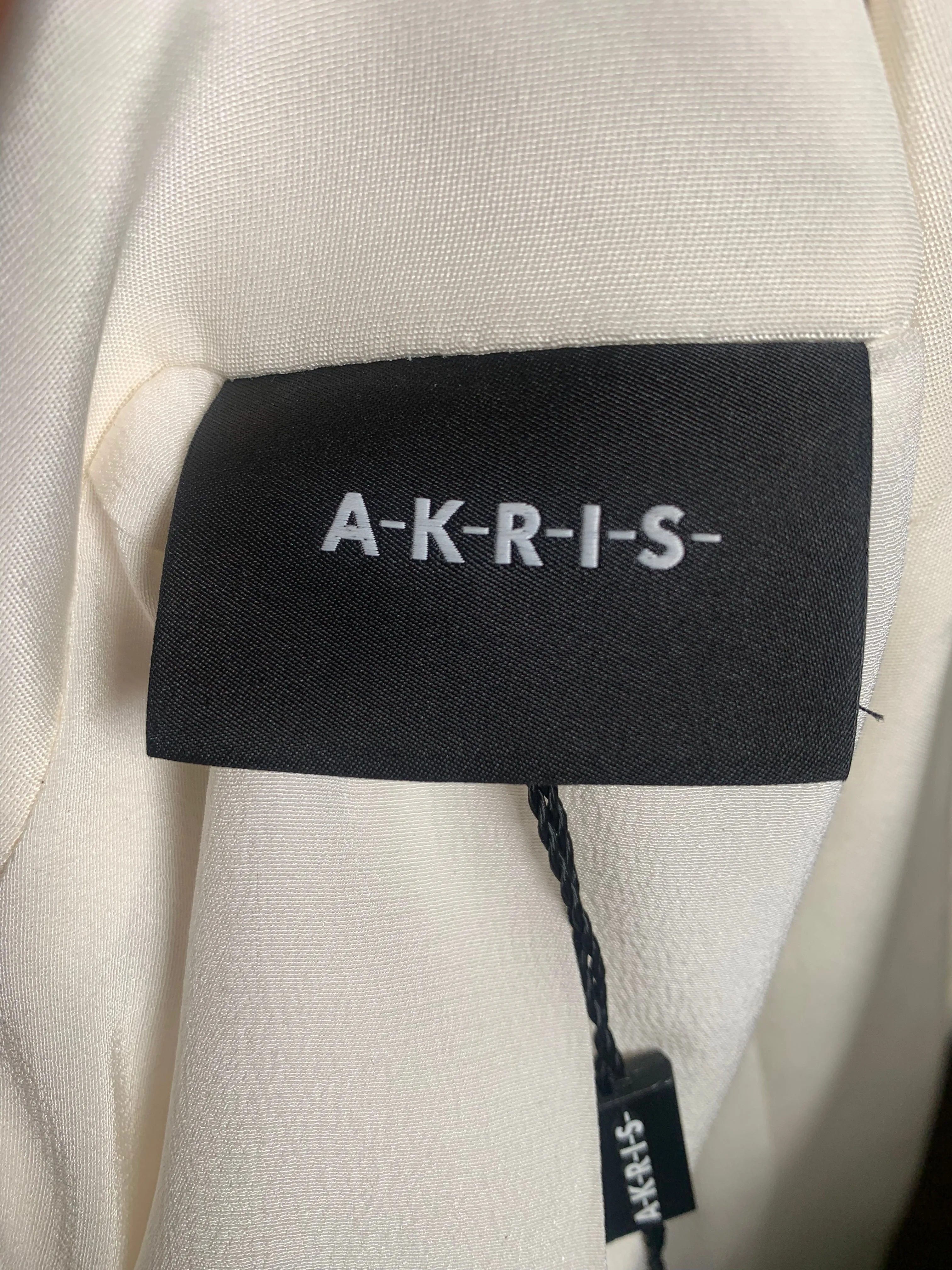 Akris Animated Faces White Suit Jacket