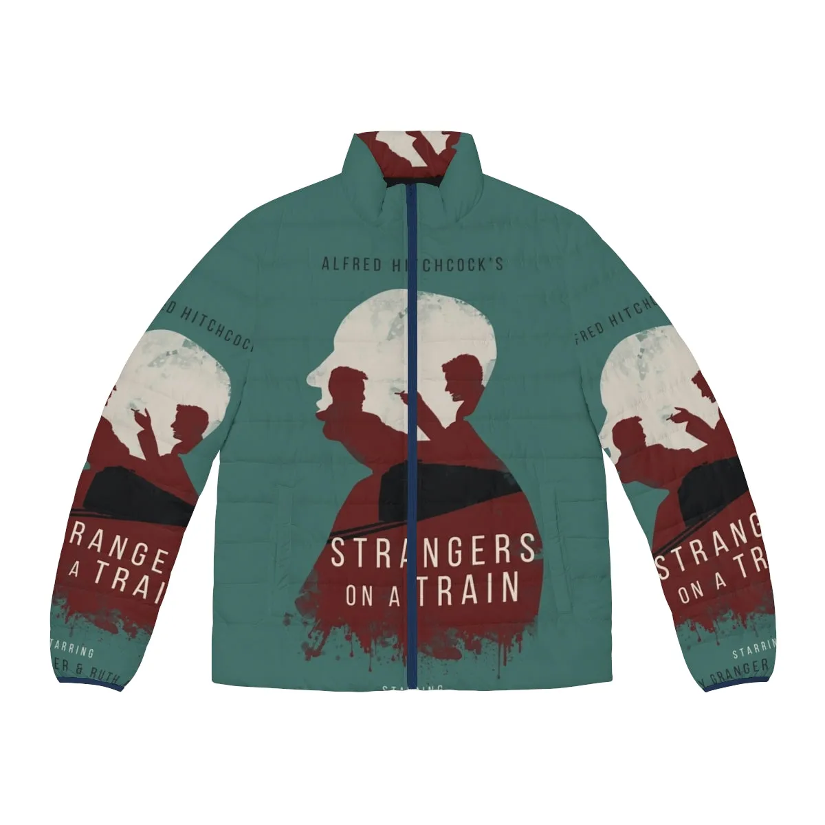 Alfred Hitchcock's Strangers on a Train Puffer Jacket - Classic Movie Inspired