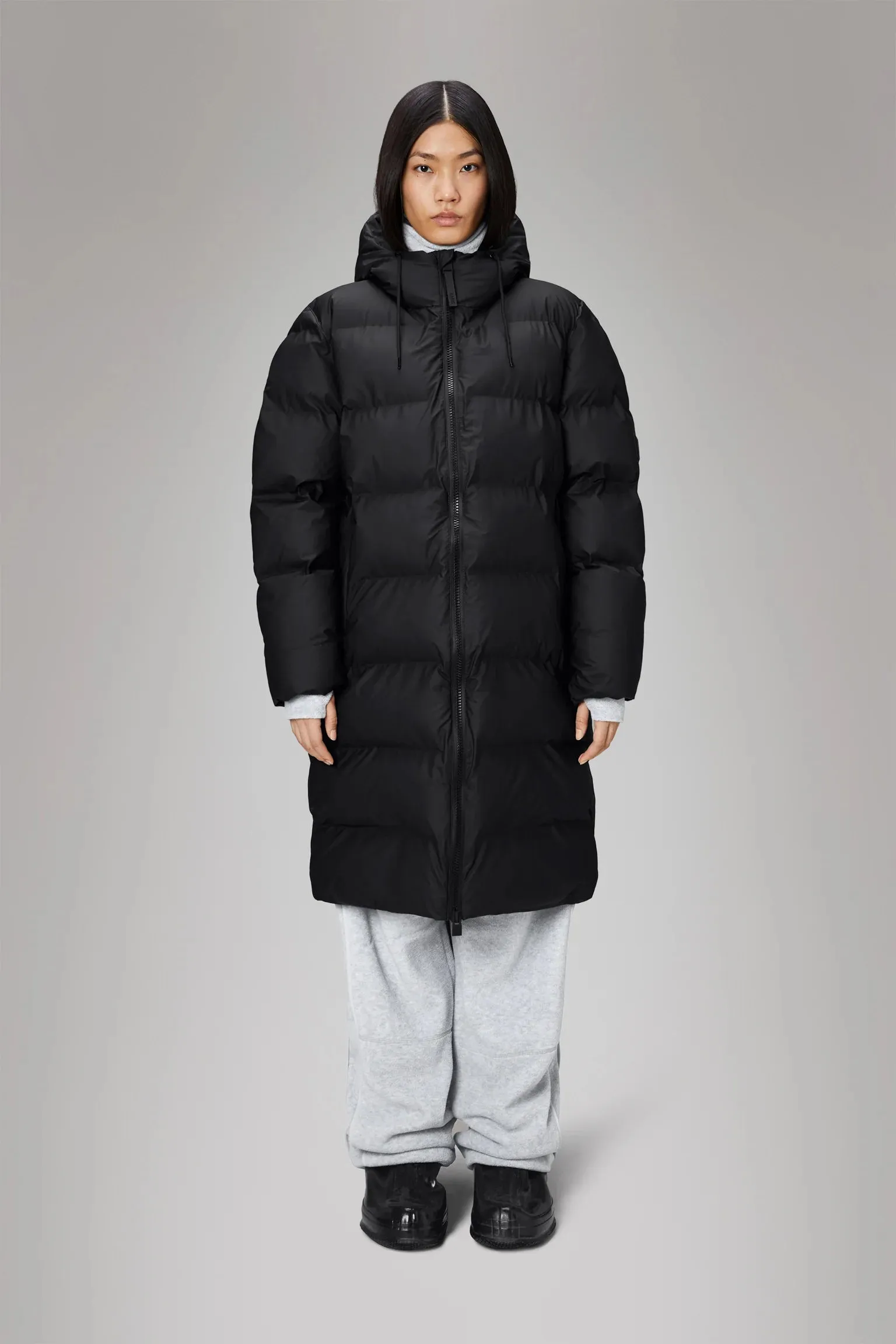 Alta Longer Puffer Jacket - Black