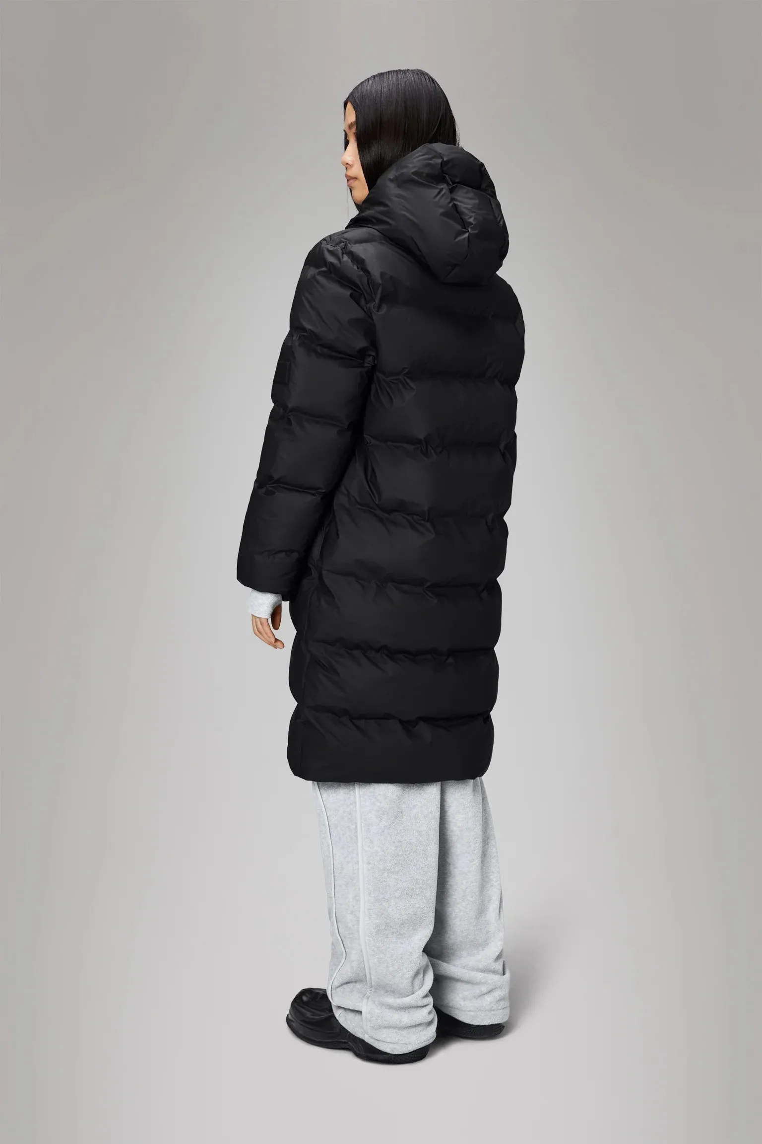 Alta Longer Puffer Jacket - Black