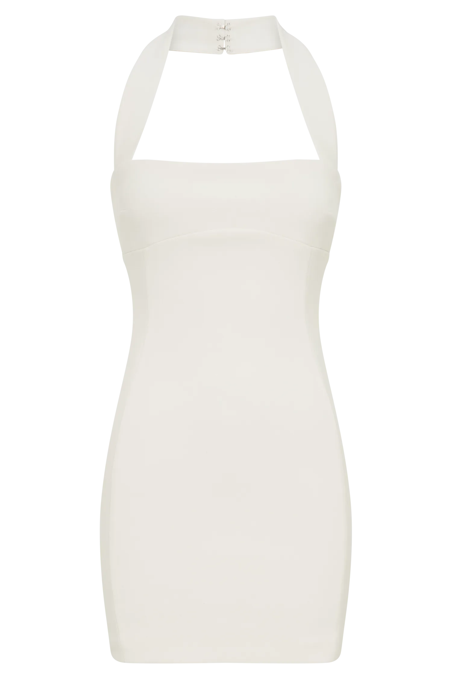 Amelita Suiting Halter Mini Dress - Ivory