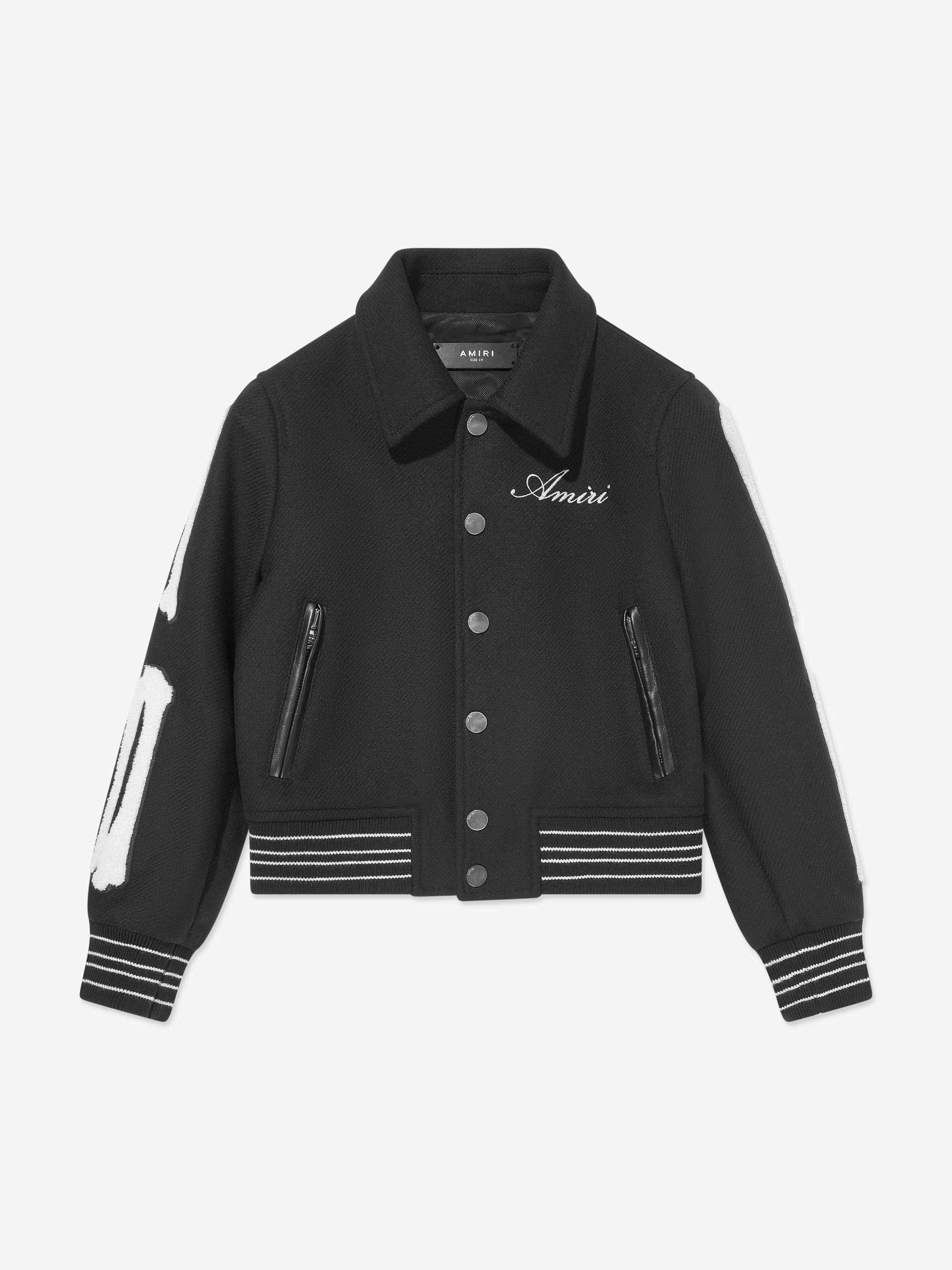 Amiri Kids Bones Jacket in Black