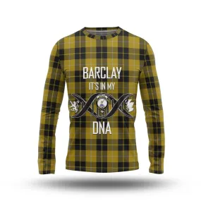 Barclay Dress Tartan Long Sleeve T-Shirt with Family Crest DNA In Me Style