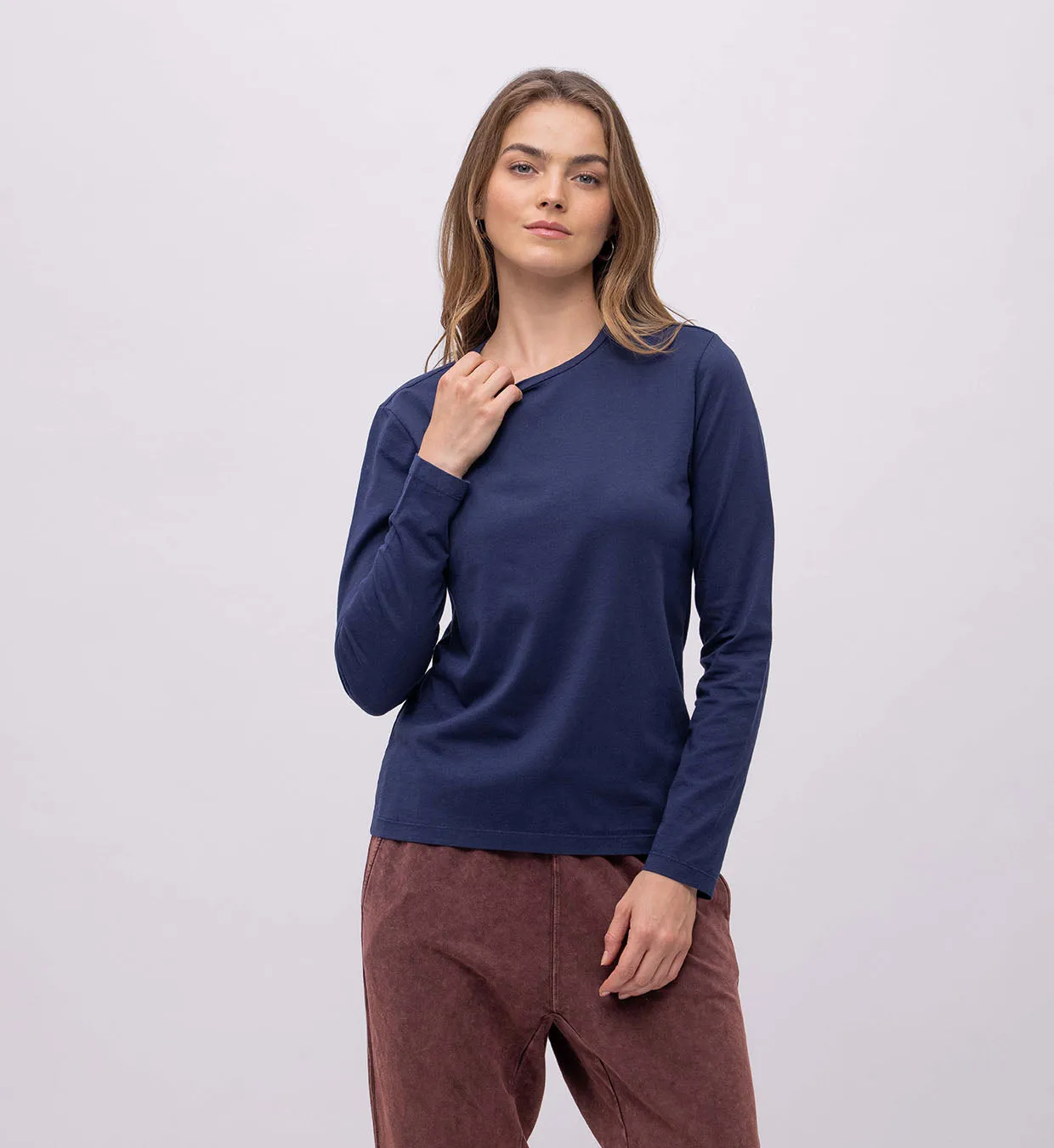 Basic Nicky Long Sleeve Top