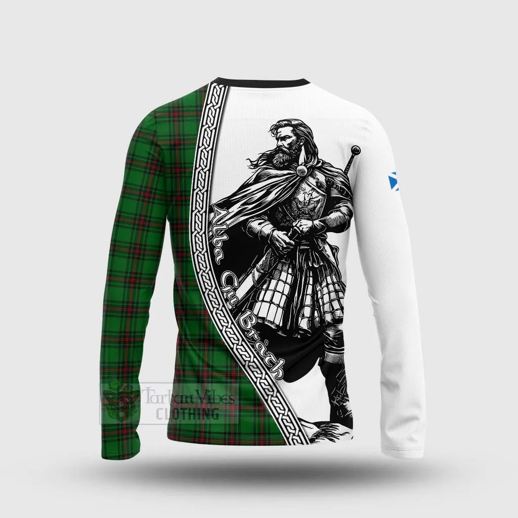 Beveridge Tartan Clan Crest Long Sleeve T-Shirt with Highlander Warrior Celtic Style