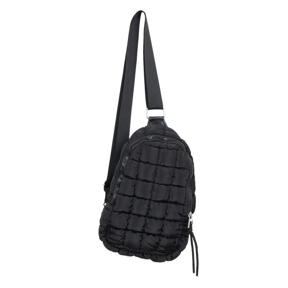 Black Wholesale Quilted Sling Bag