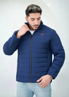 Bomber Quilted Jacket - Navy