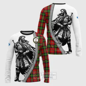 Boyd Tartan Clan Crest Long Sleeve T-Shirt with Highlander Warrior Celtic Style