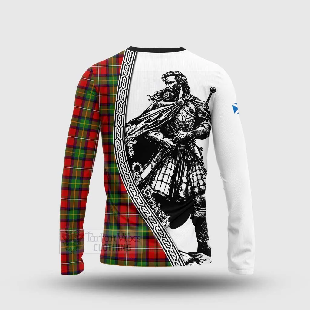 Boyd Tartan Clan Crest Long Sleeve T-Shirt with Highlander Warrior Celtic Style