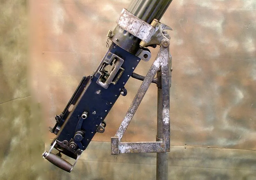 British Vickers MMG Fluted Display Gun & AA Tripod: Dated 1916 (One Only)