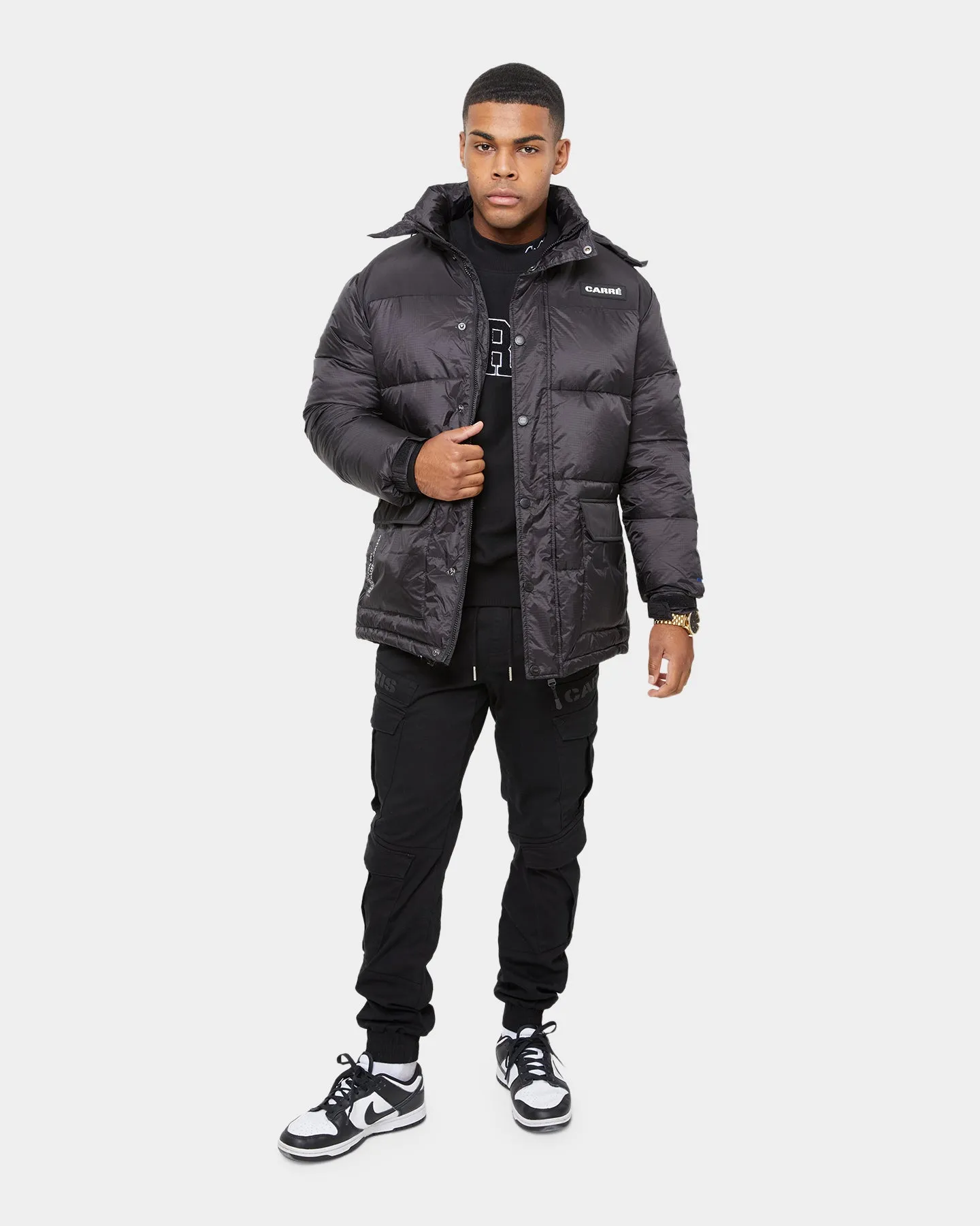 Carré Men's Roadman Puffer Jacket Black