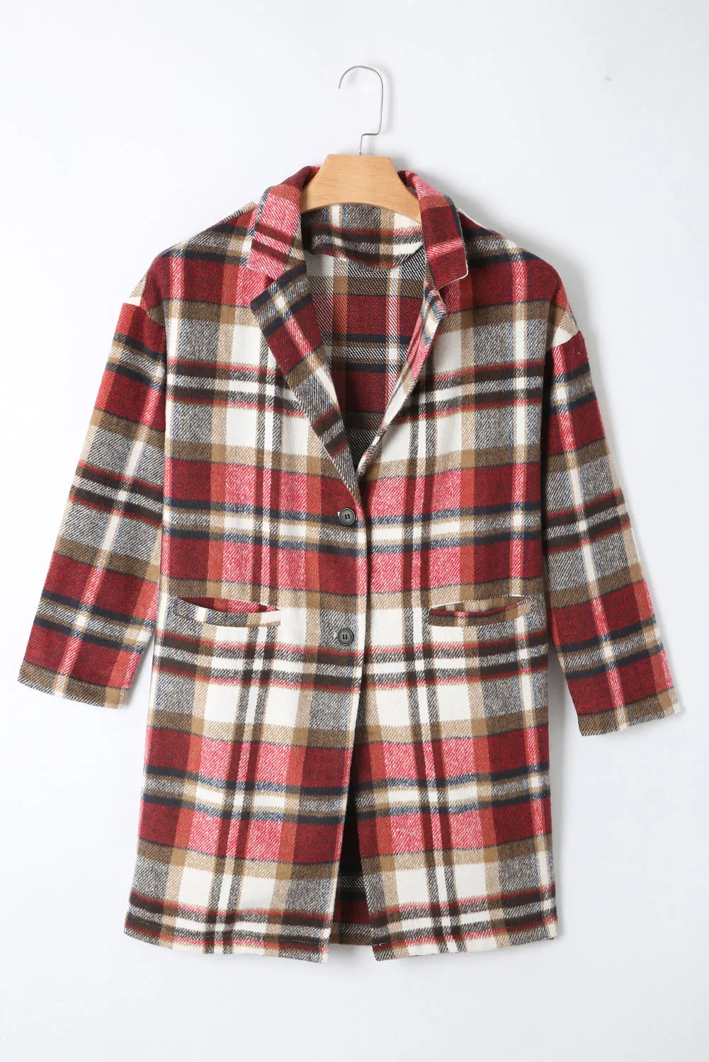 Casual Plaid Coat