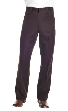 Circle S Mens Brown Polyester Ranch Dress Pants 32