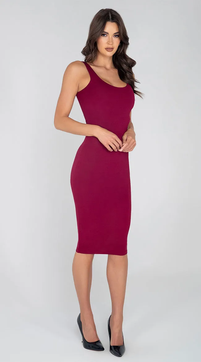 Classic Midi Bodycon Dress