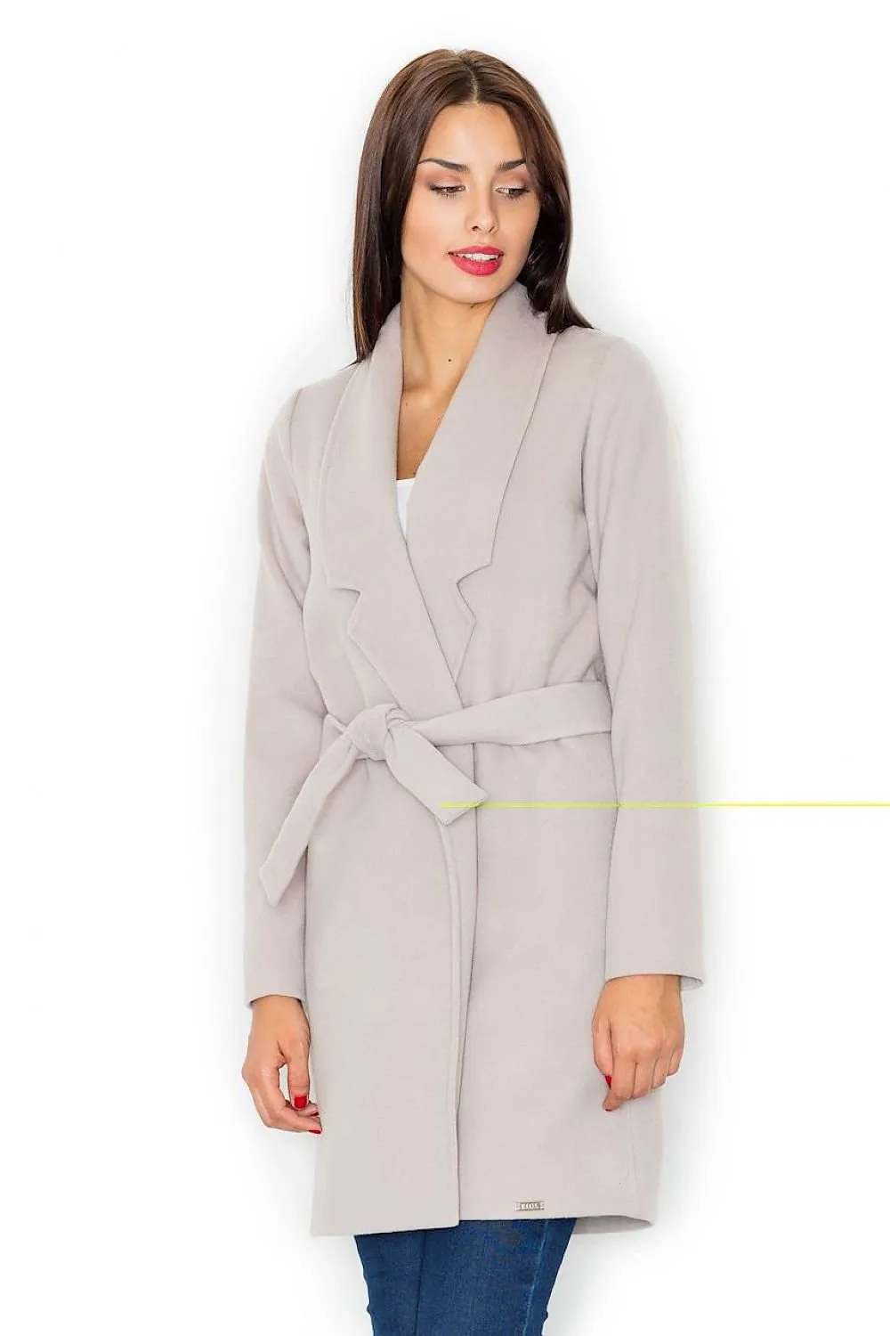 Coat Made Of A Pleasant Blend Of Polyester And Viscose Figl