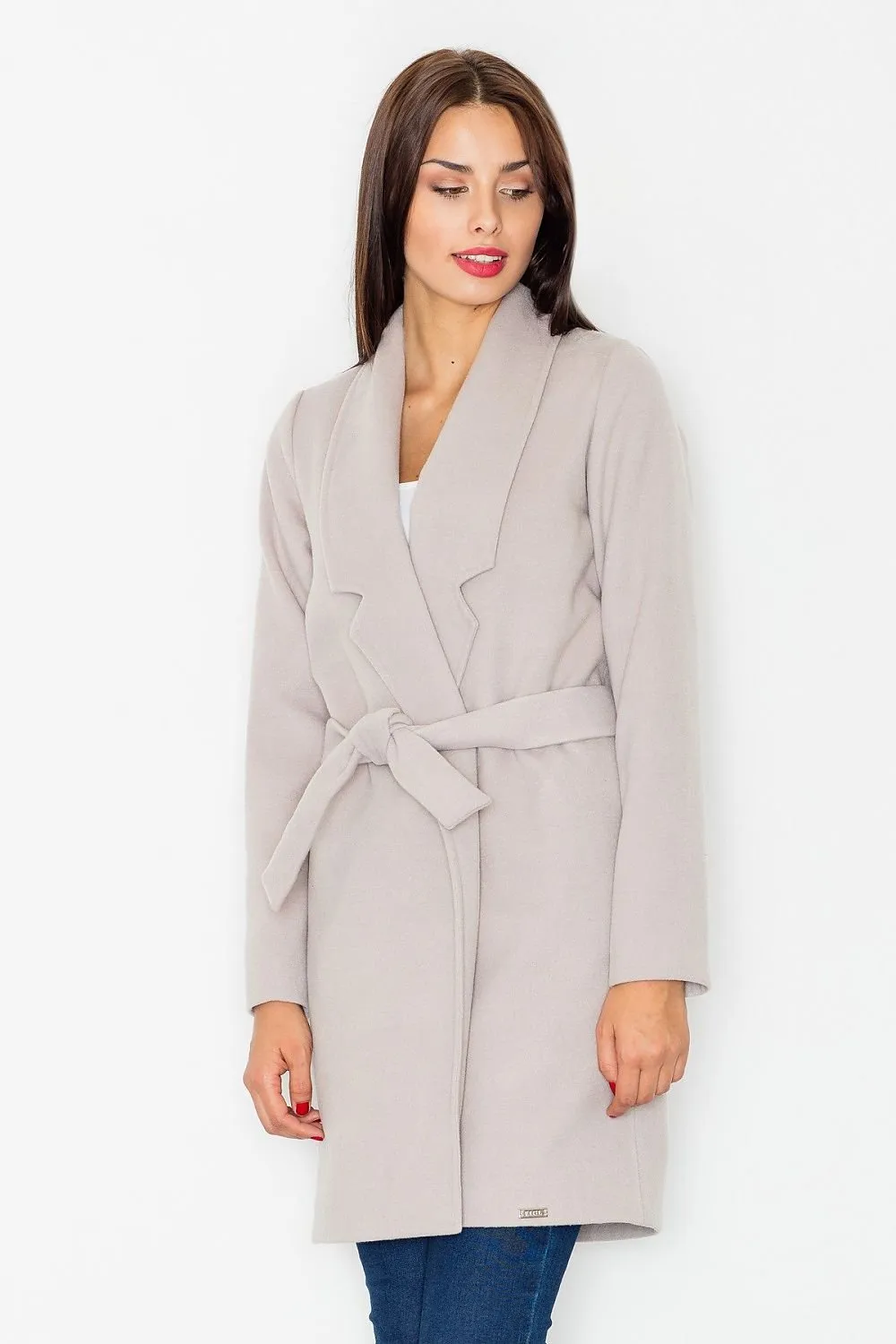 Coat Made Of A Pleasant Blend Of Polyester And Viscose Figl