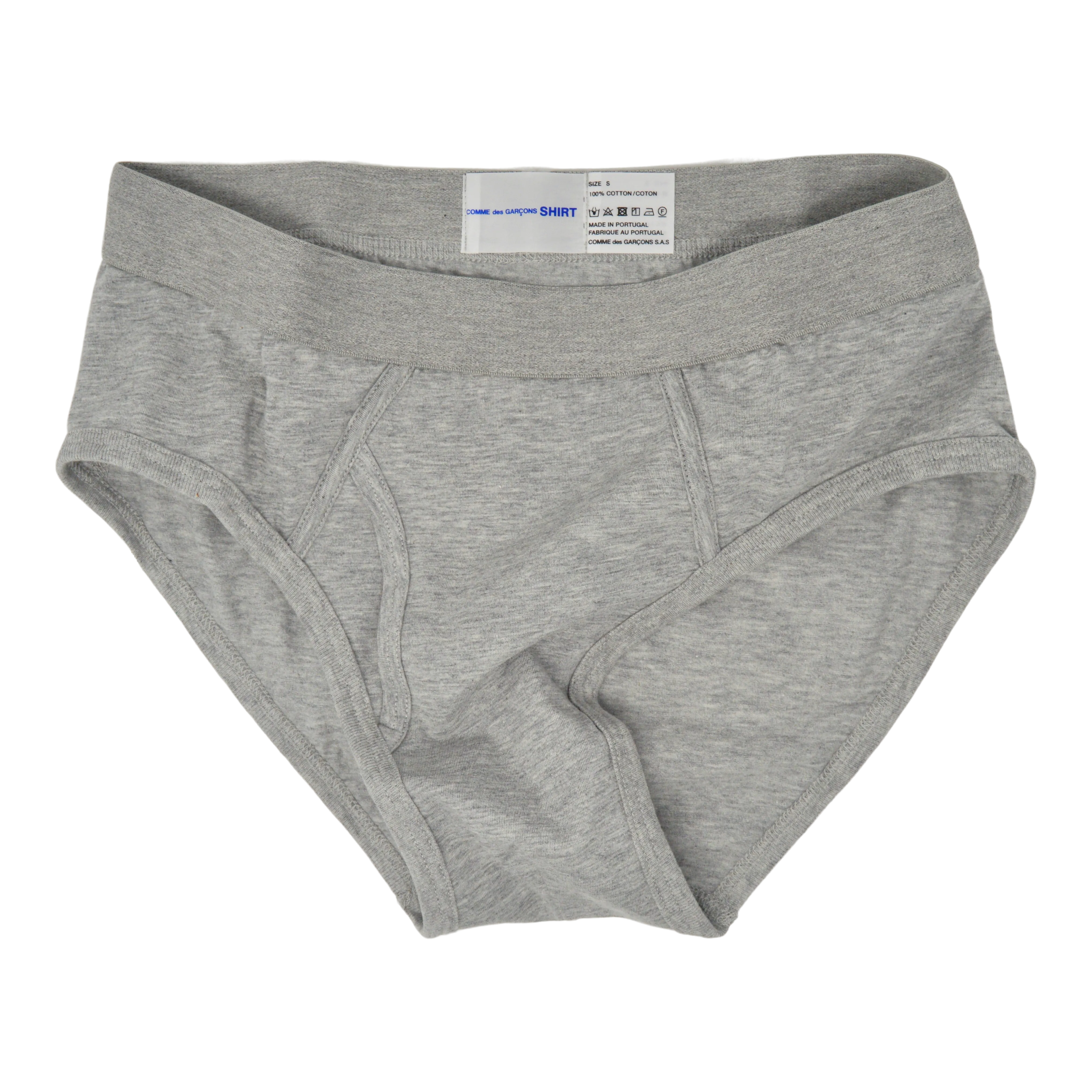 Comme des Garçons Y-Brief Heather Gray