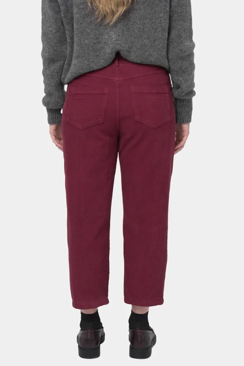 Cotton Corduroy Straight Leg Pant