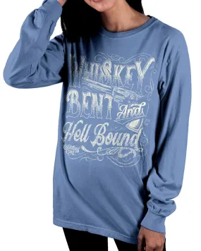 Country Girl® Comfort Colors Long Sleeve Tee Whiskey Bent