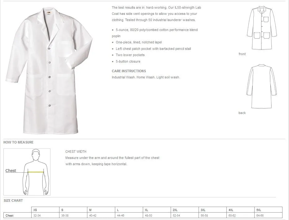 Custom Personalized Dr. Lab Coat Costume