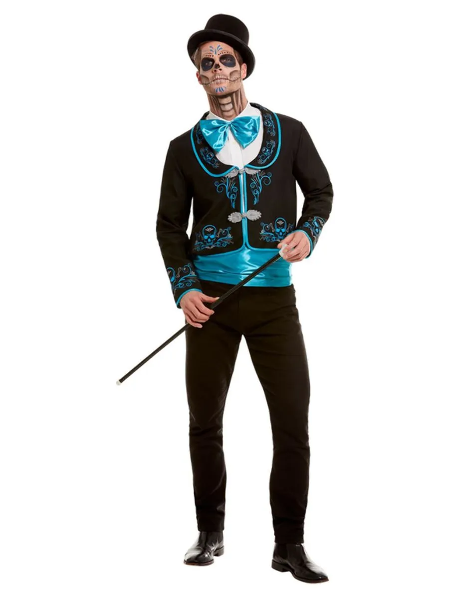 Day of the Dead Blue Costume Men's