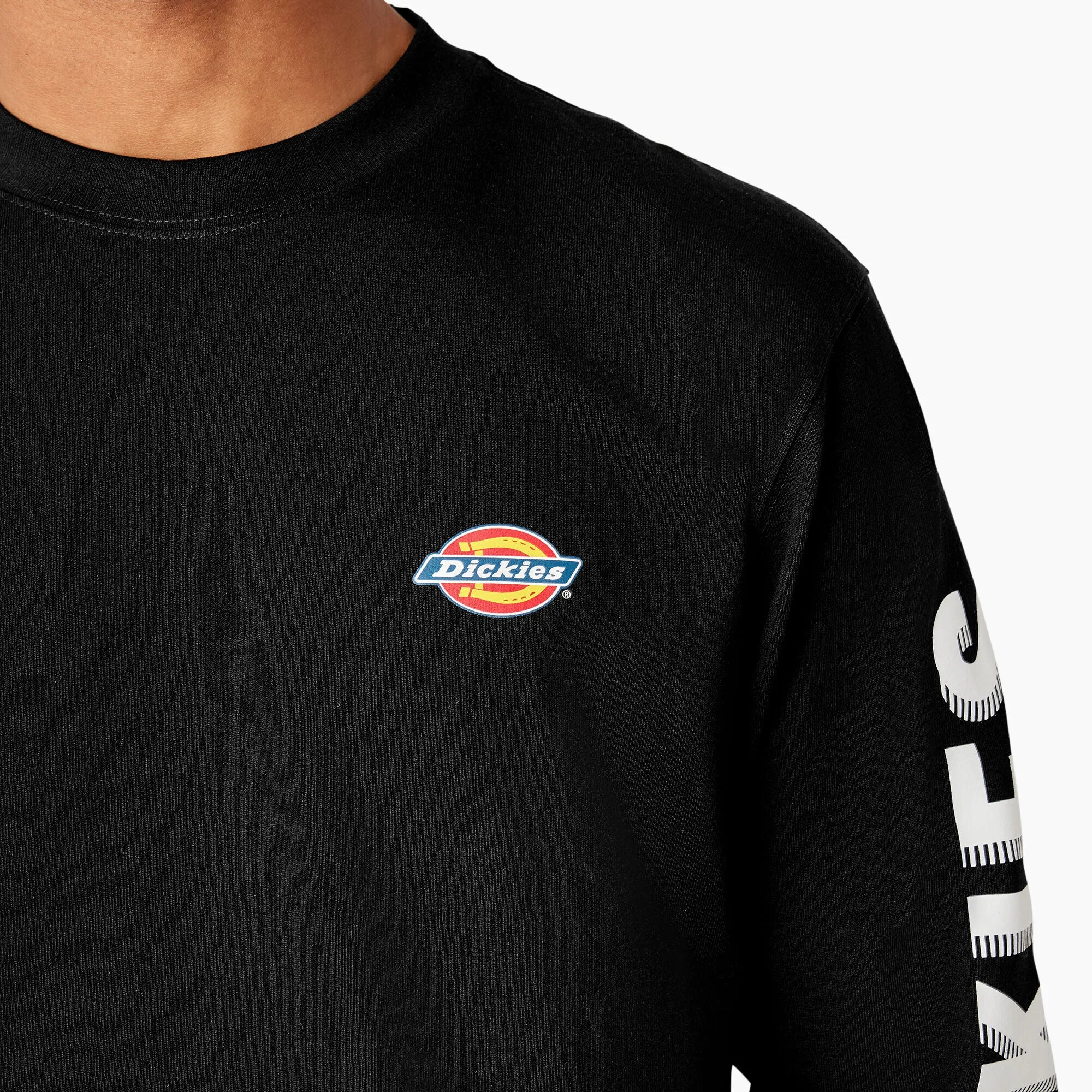 Dickies Men's Graphic Crewneck Long Sleeve T-Shirt