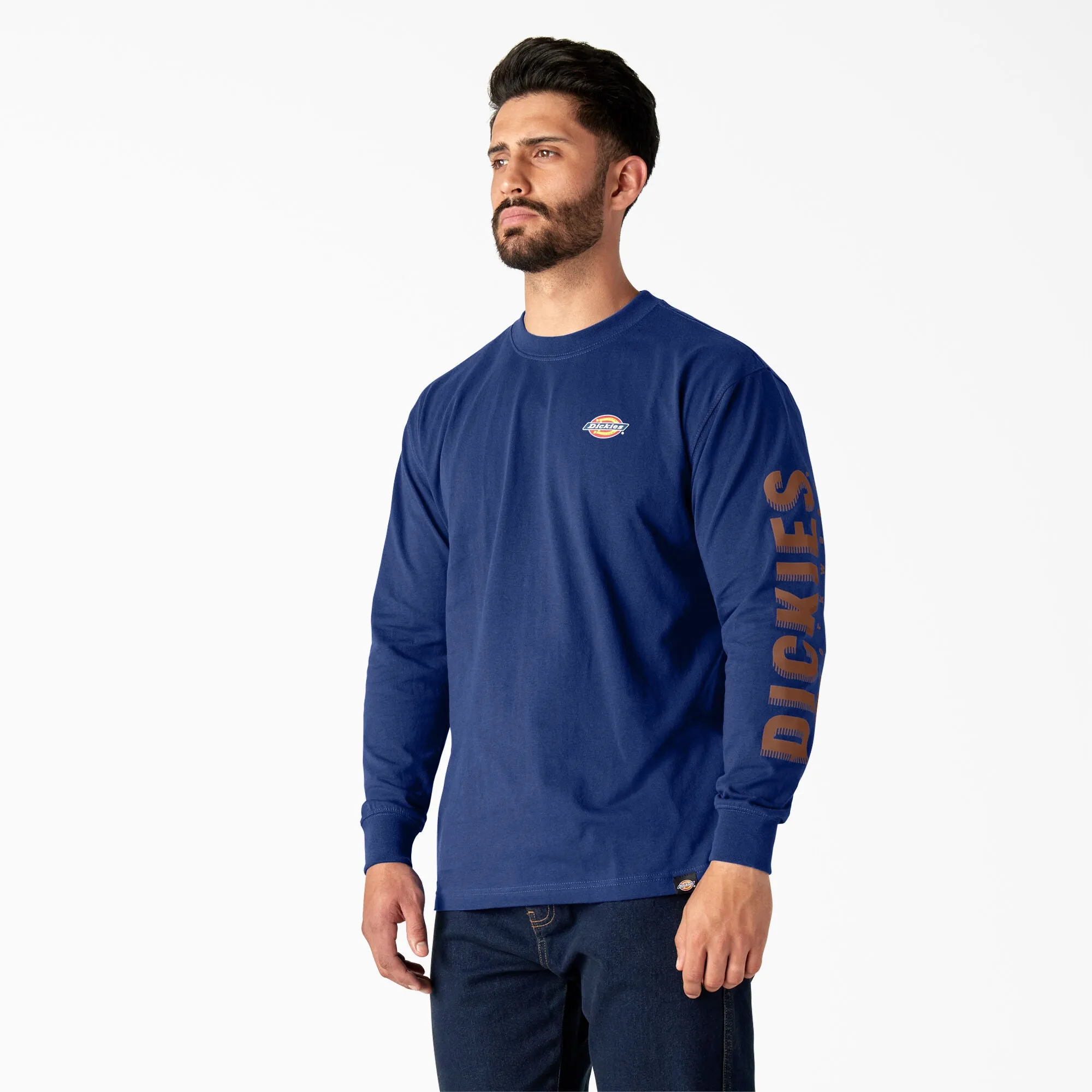 Dickies Men's Graphic Crewneck Long Sleeve T-Shirt