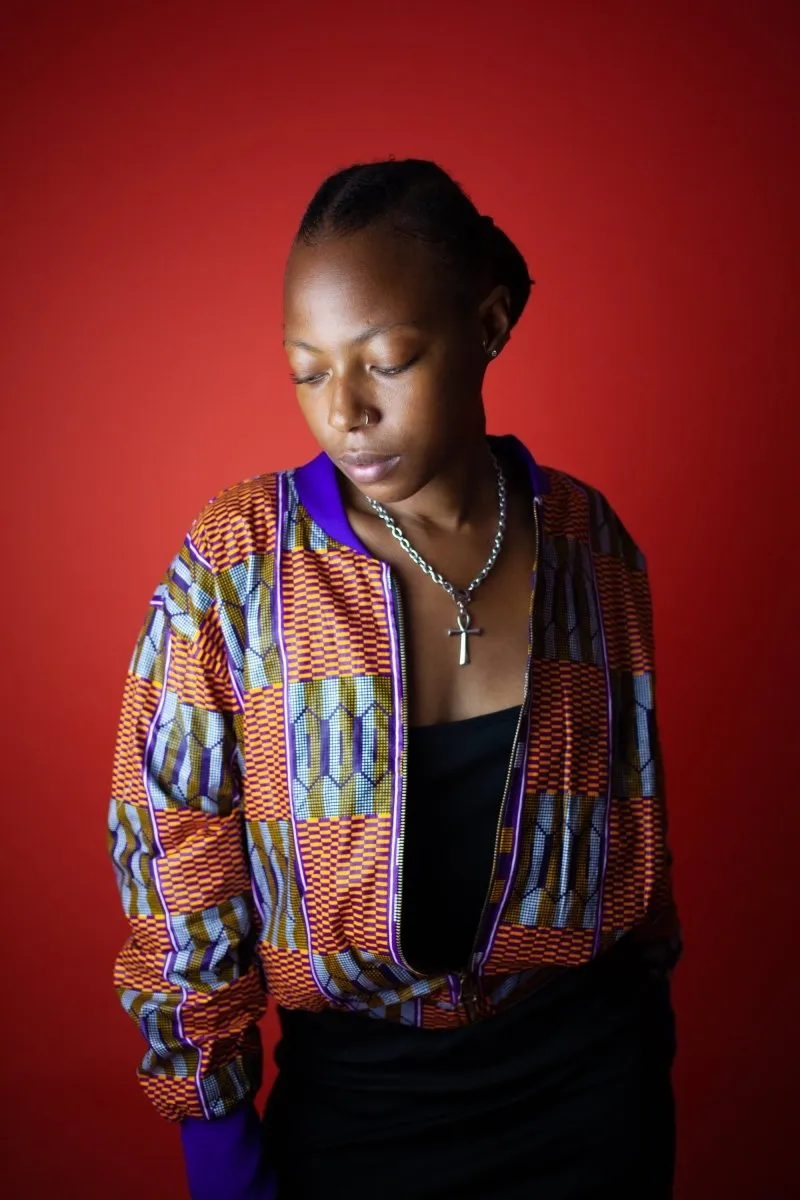 Festival Jacket In Brown Kente