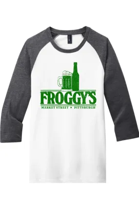 Froggy's Bar - Market Street - Pittsburgh - 3/4-Sleeve Baseball Raglan