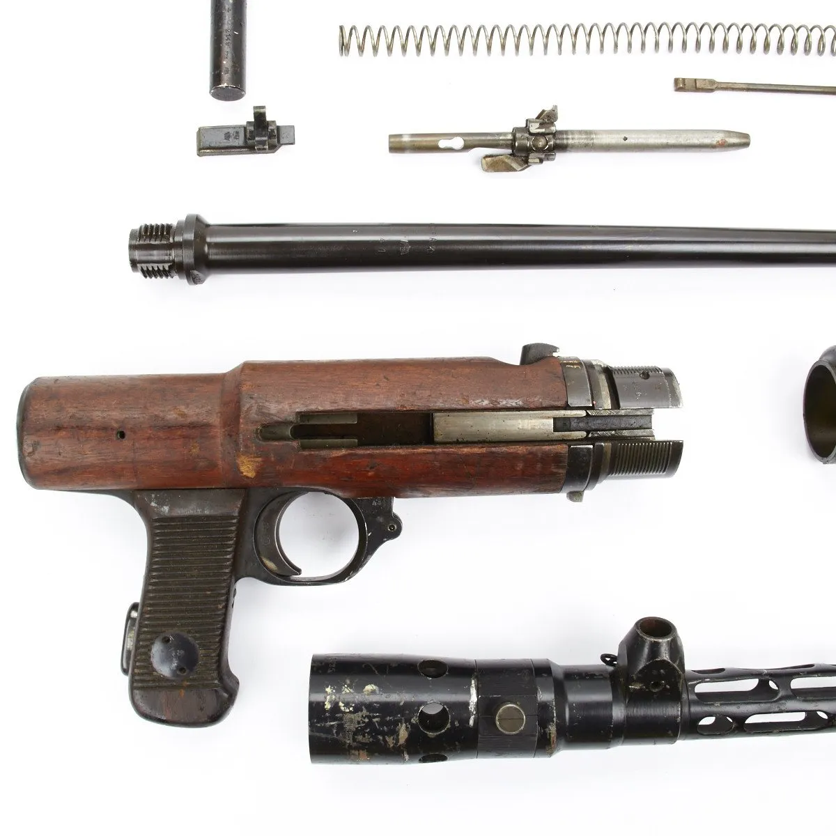 German MG 15 Air Cooled Parts Set with Wood Action Cover