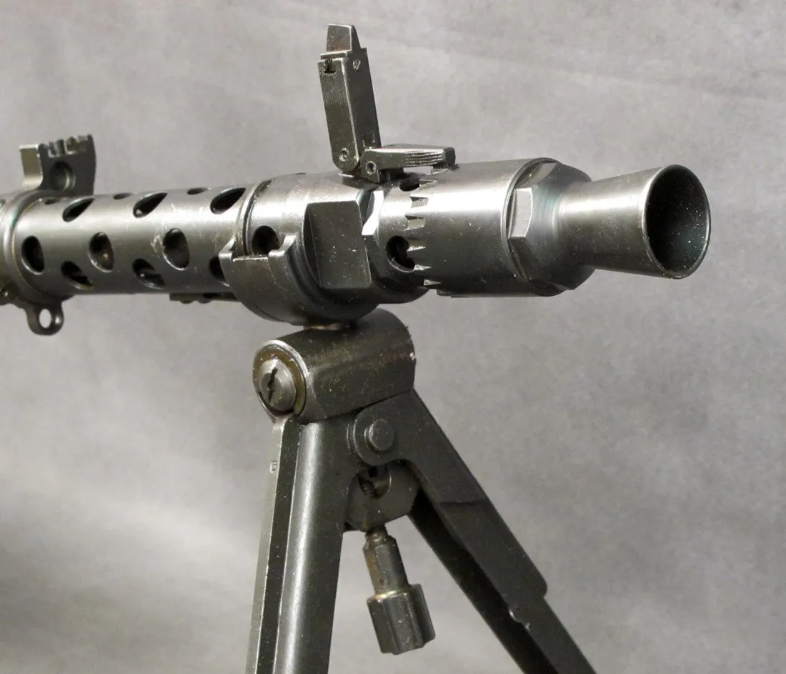 German MG 34 Display Machine Gun with Bakelite Stock & Partially Matched Serial Numbers