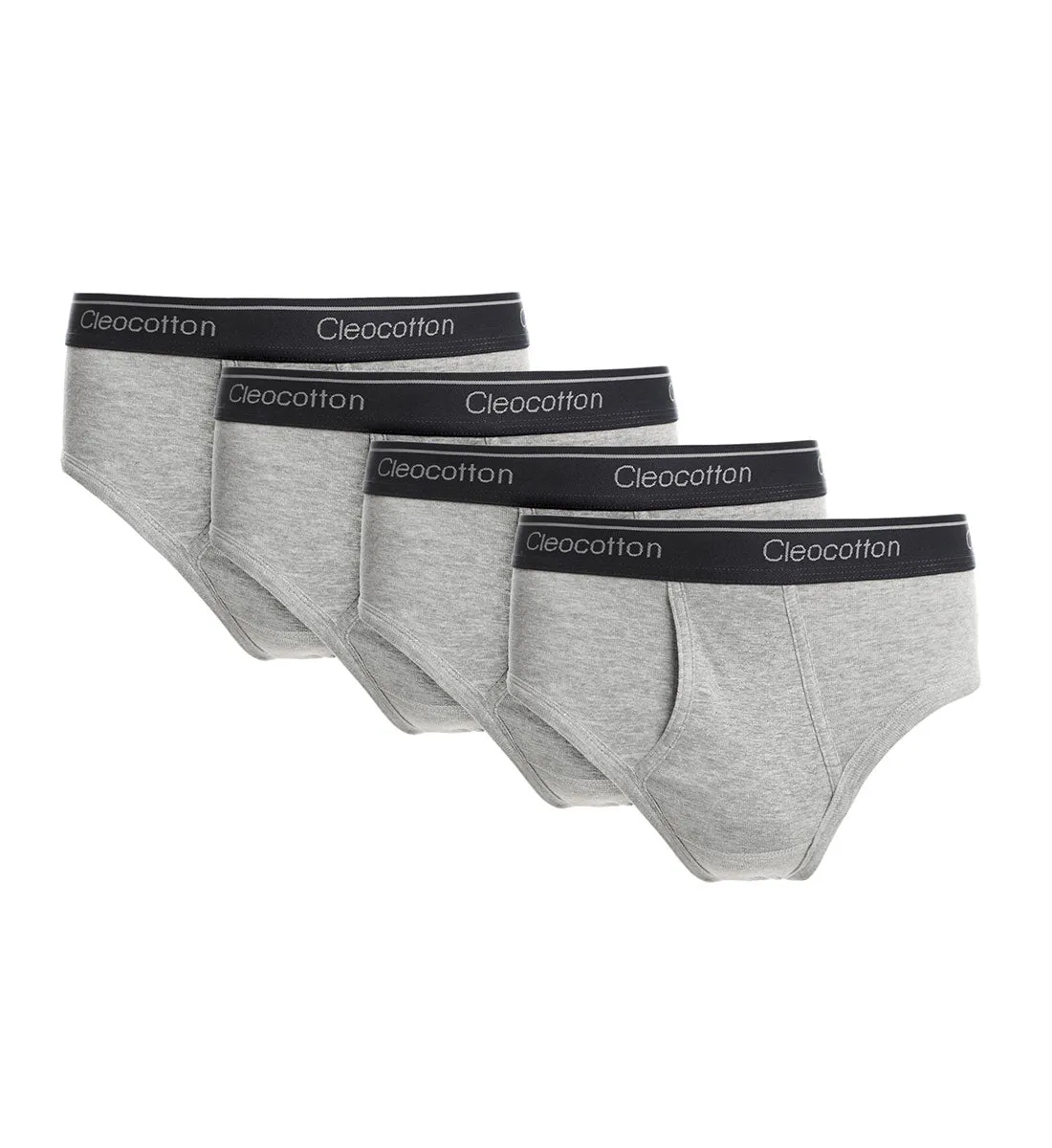 H. GREY CLEOCOTTON PREMIUM COTTON RICH SLIP BRIEF - 4 PK