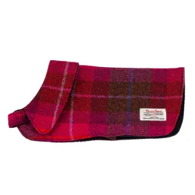 Harris Tweed Dog Coat Ha222-B2 Cerise Tartan