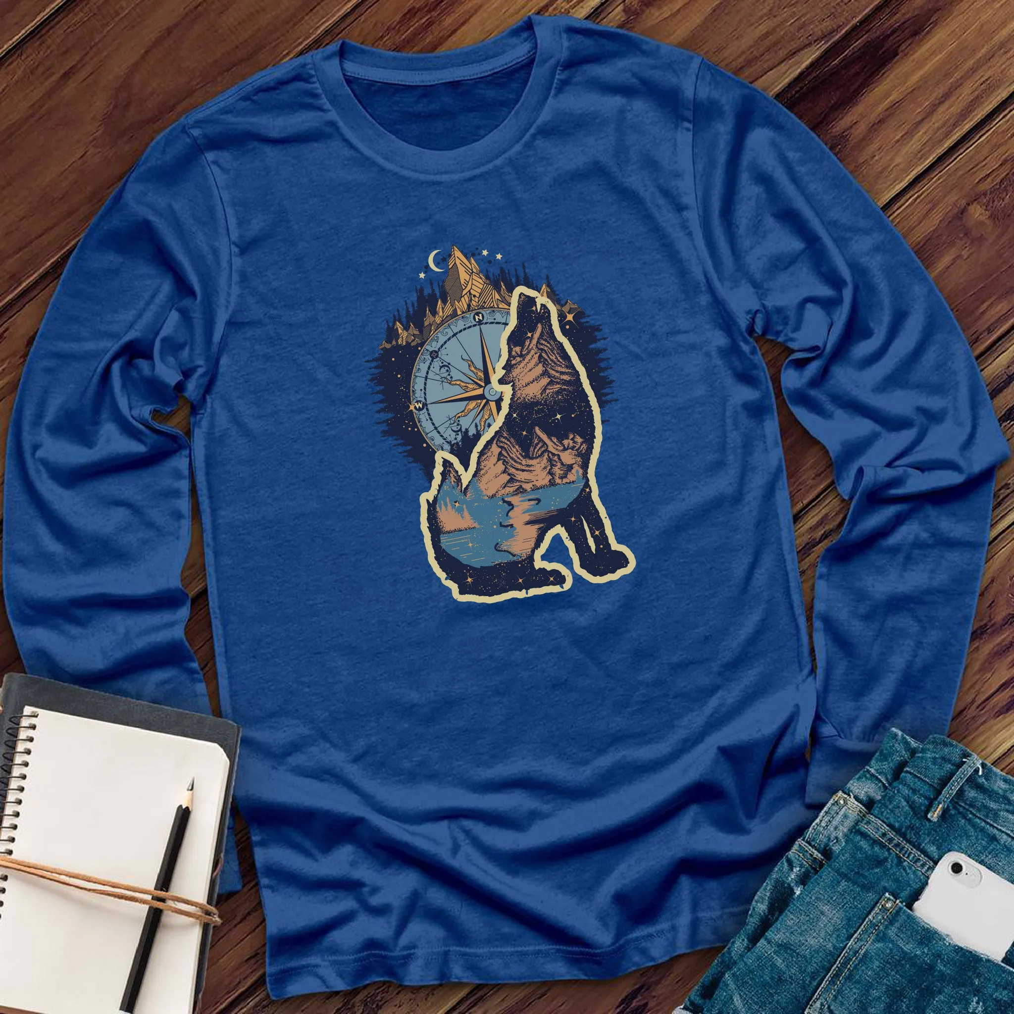 Howling Wolf Compass Long Sleeve