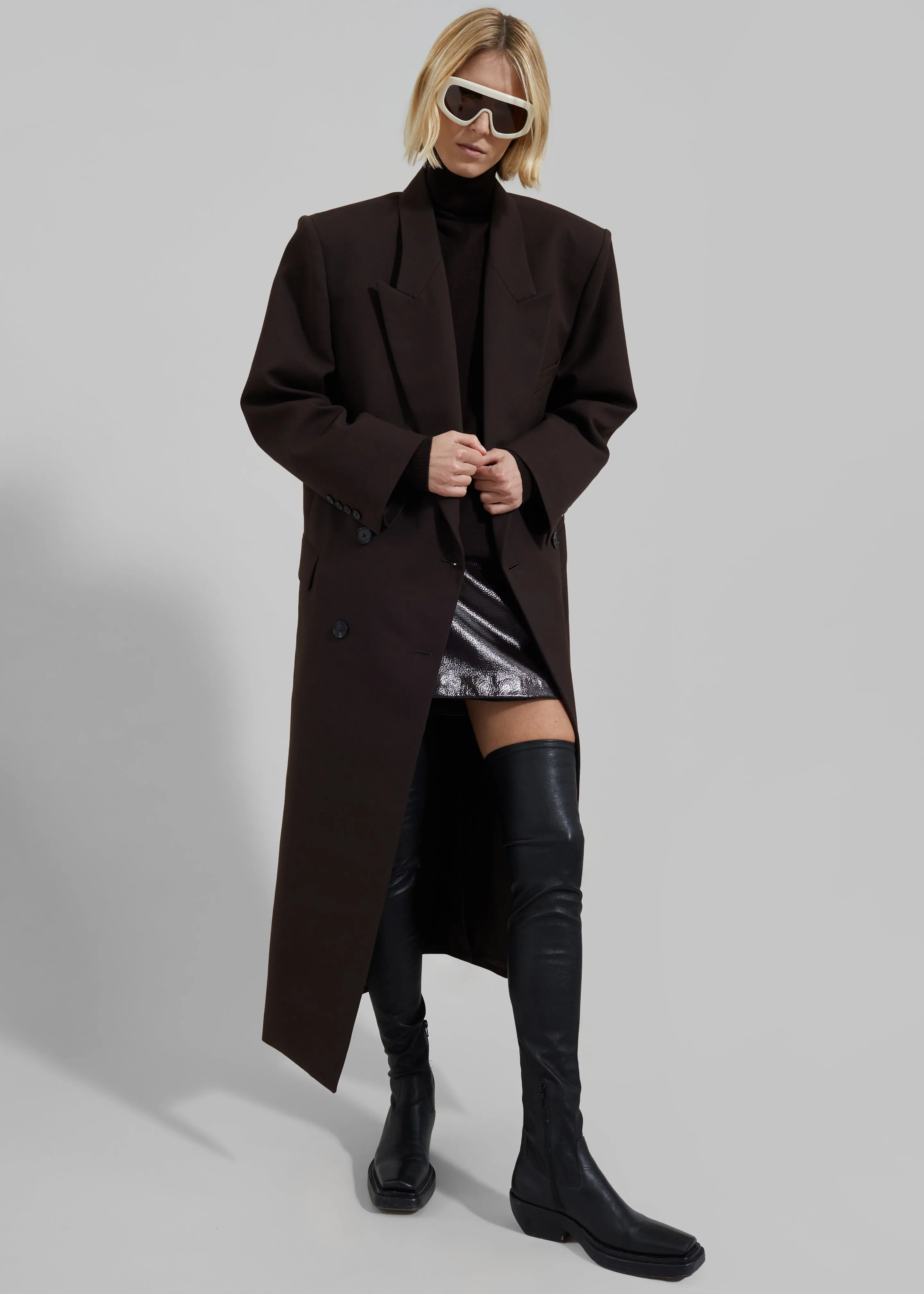 Jane Long Coat - Brown