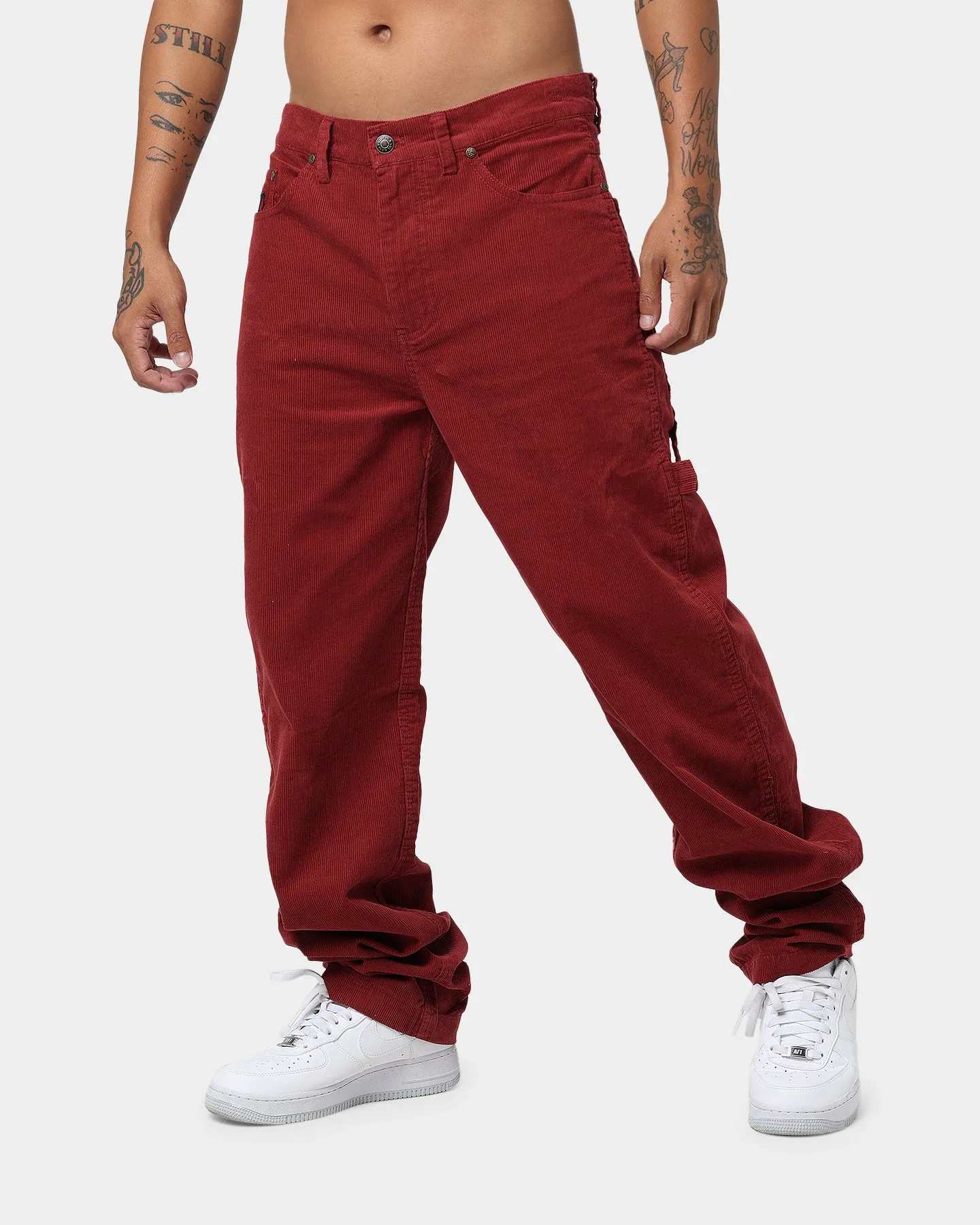 Karl Kani OG Corduroy Pants Dark Red