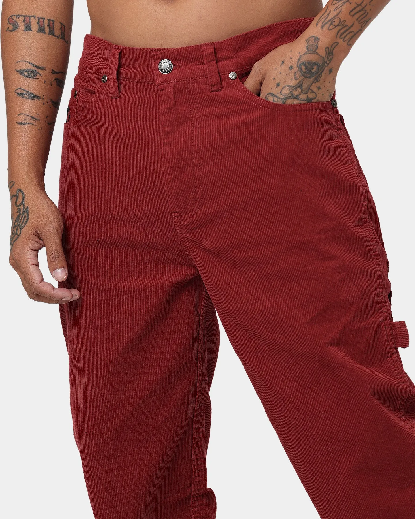 Karl Kani OG Corduroy Pants Dark Red