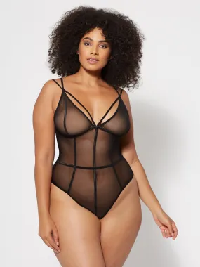 Keke Mesh Trim Bodysuit