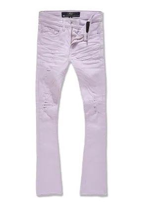 Kids Stacked Tribeca Twill Pants (Pastel Lilac)