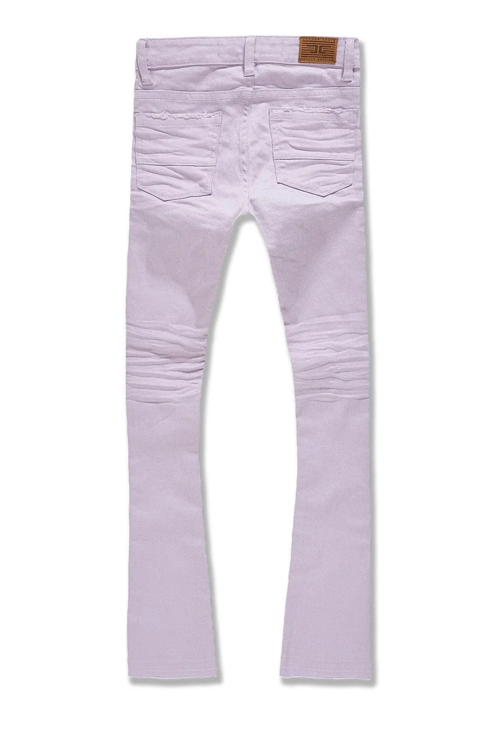 Kids Stacked Tribeca Twill Pants (Pastel Lilac)