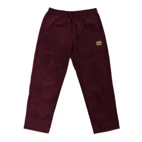 Krooked Eyes Corduroy Pants - Burgundy