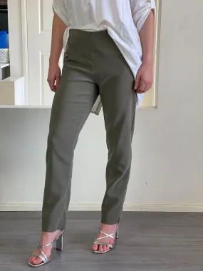 Kylie Khaki Stretch Pants