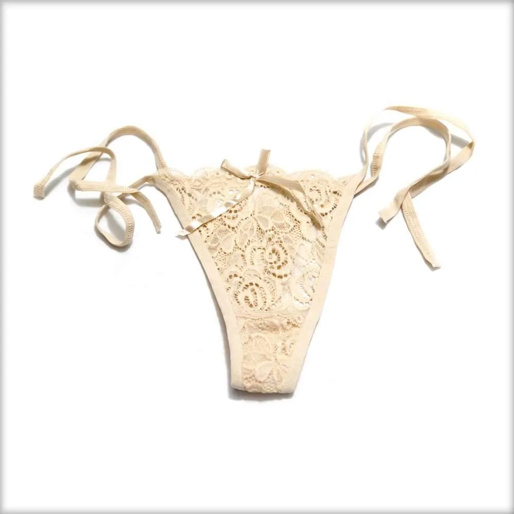 Lace Tie Skin Bikini Panty