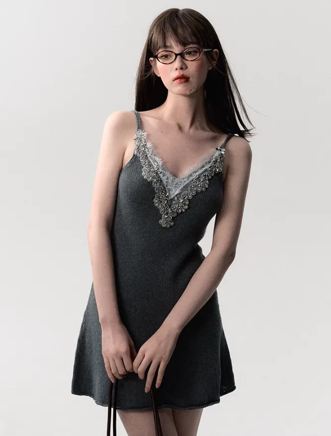 Lace Trim Slip Dress