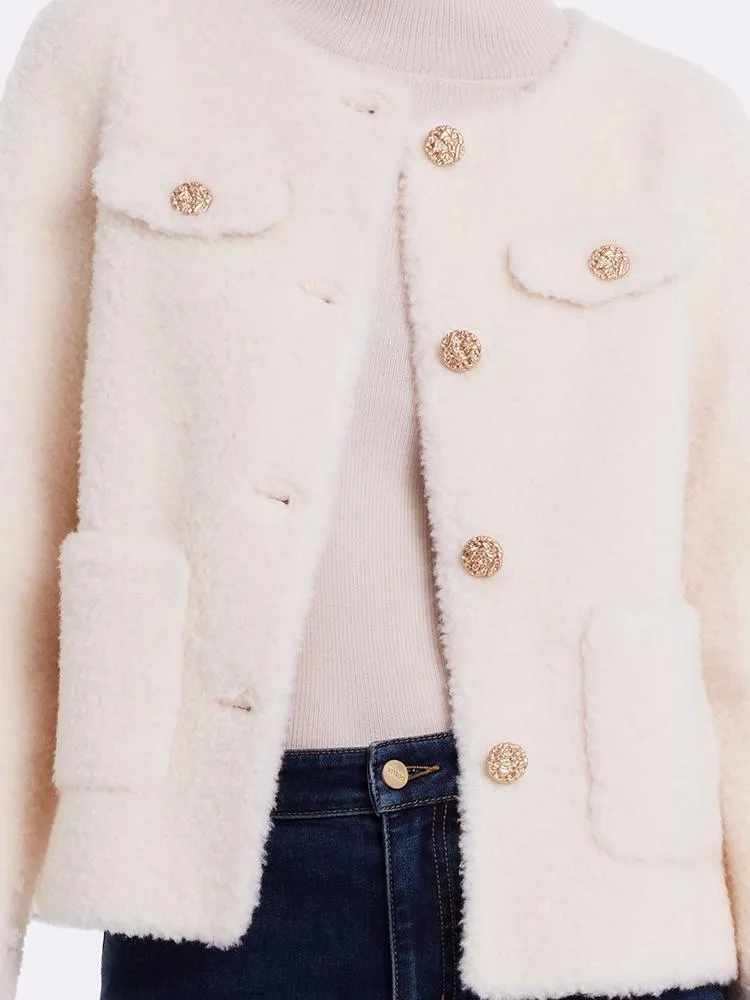 Lamb Wool Crop Coat